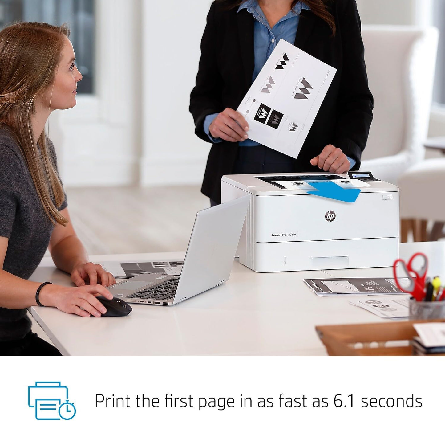 HP M404dn LaserJet Pro Monochrome Printer Alexa Ready