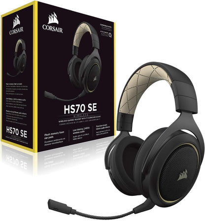 Corsair HS70 Wireless Gaming Headset - Carbon (Renewed)