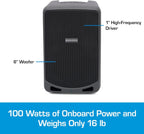 Samson SAXP106W Expedition XP106w Rechargeable Wireless Bluetooth PA