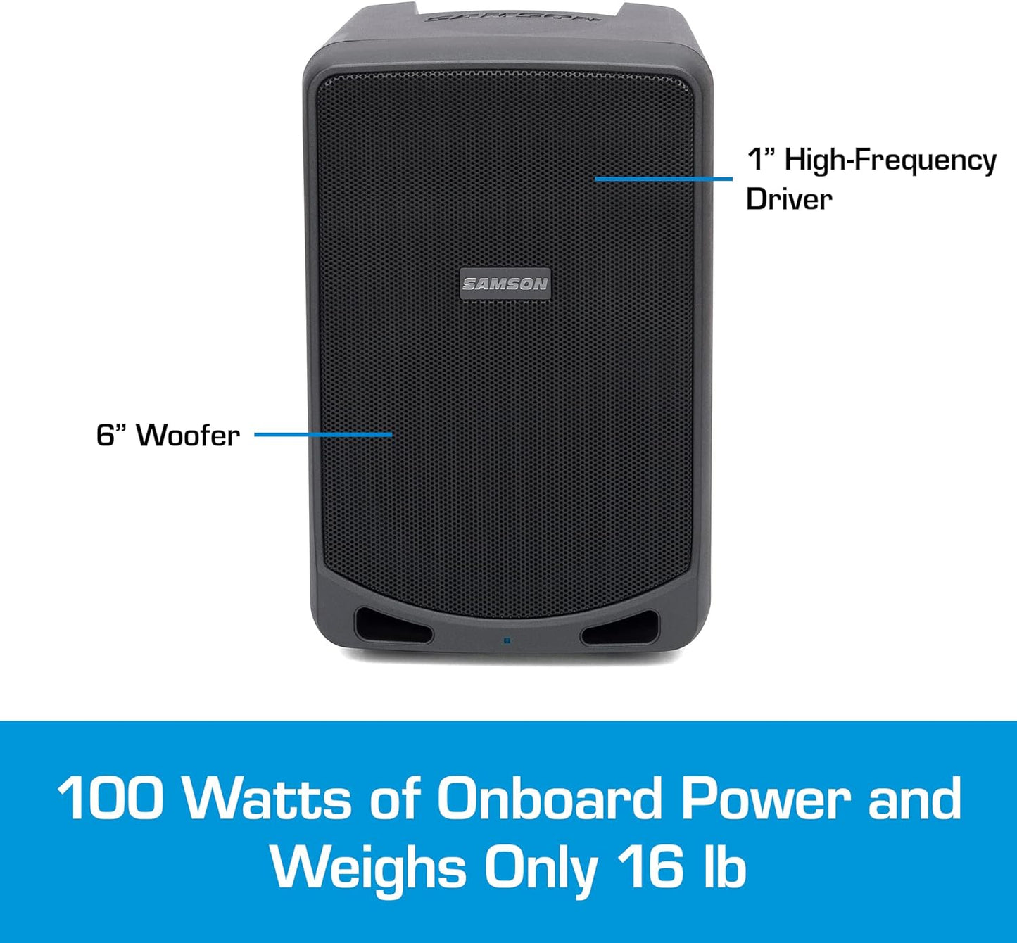 Samson SAXP106W Expedition XP106w Rechargeable Wireless Bluetooth PA