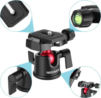 Neewer 10090348 Camera Tripod Ball Head with Quick Plate