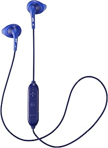 JVC HAEN10BTA Gumy Sport Bluetooth Wireless Earbuds Blue