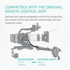 Tilta ES-T20-HE Handgrip Extender for Sony FX6: Rosette Connection