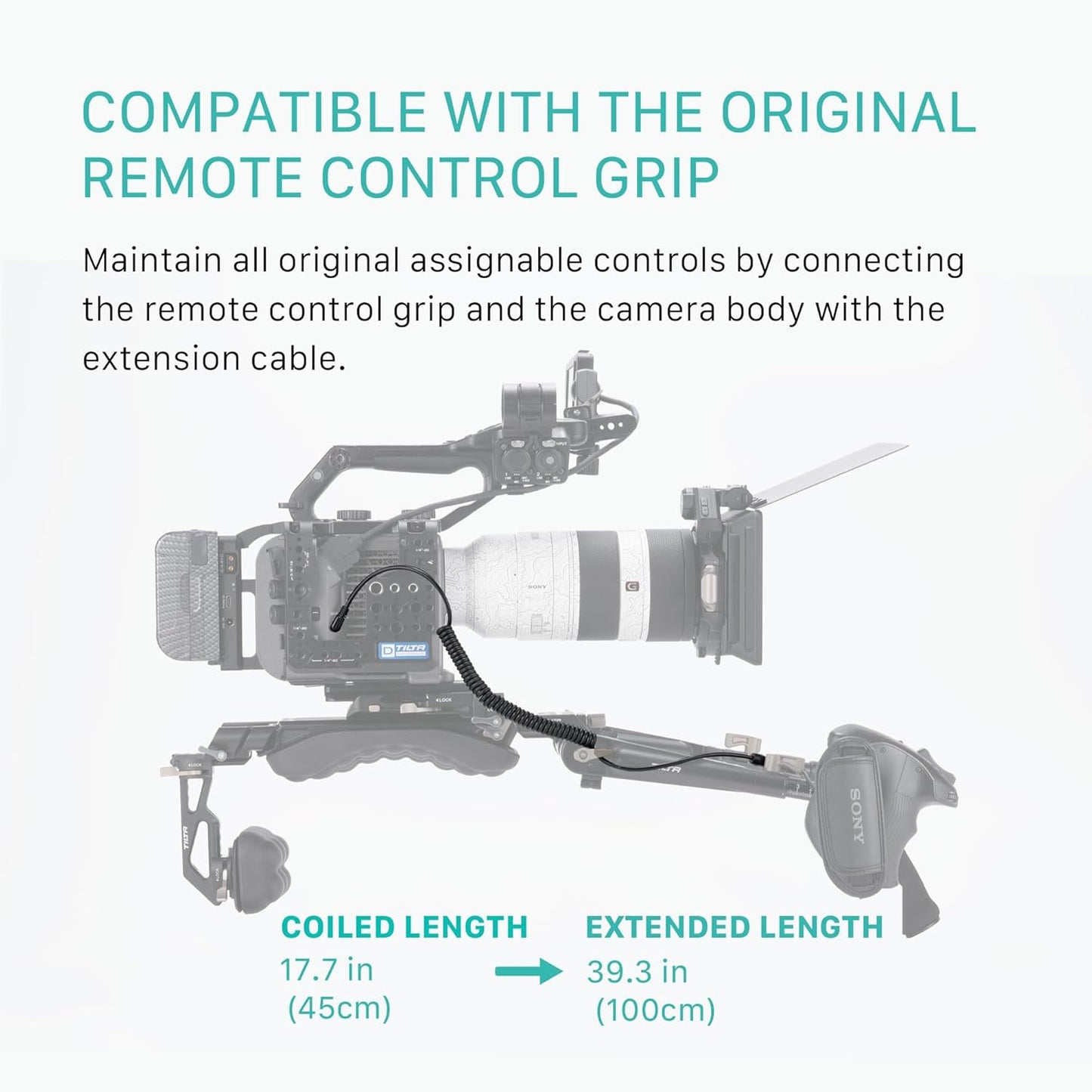 Tilta ES-T20-HE Handgrip Extender for Sony FX6: Rosette Connection