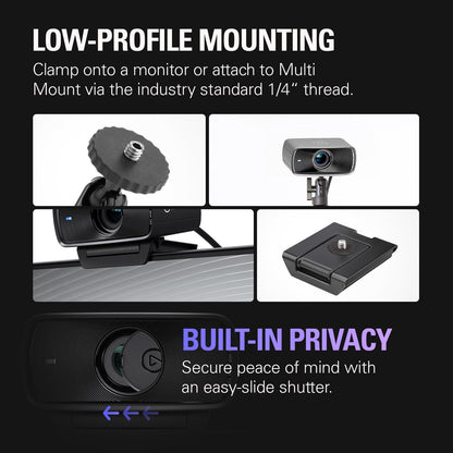 Elgato 20WAC9901 Facecam MK.2 Premium Full HD Webcam