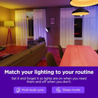 Roku BC1000P2R Smart Light Bulbs Color 2-Pack
