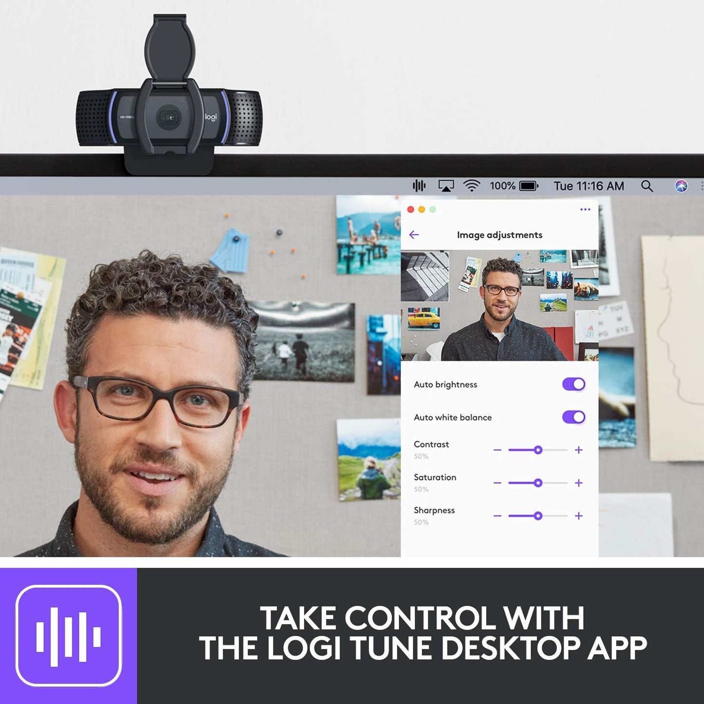 Logitech C920e Business Webcam, HD Video (Renewed)
