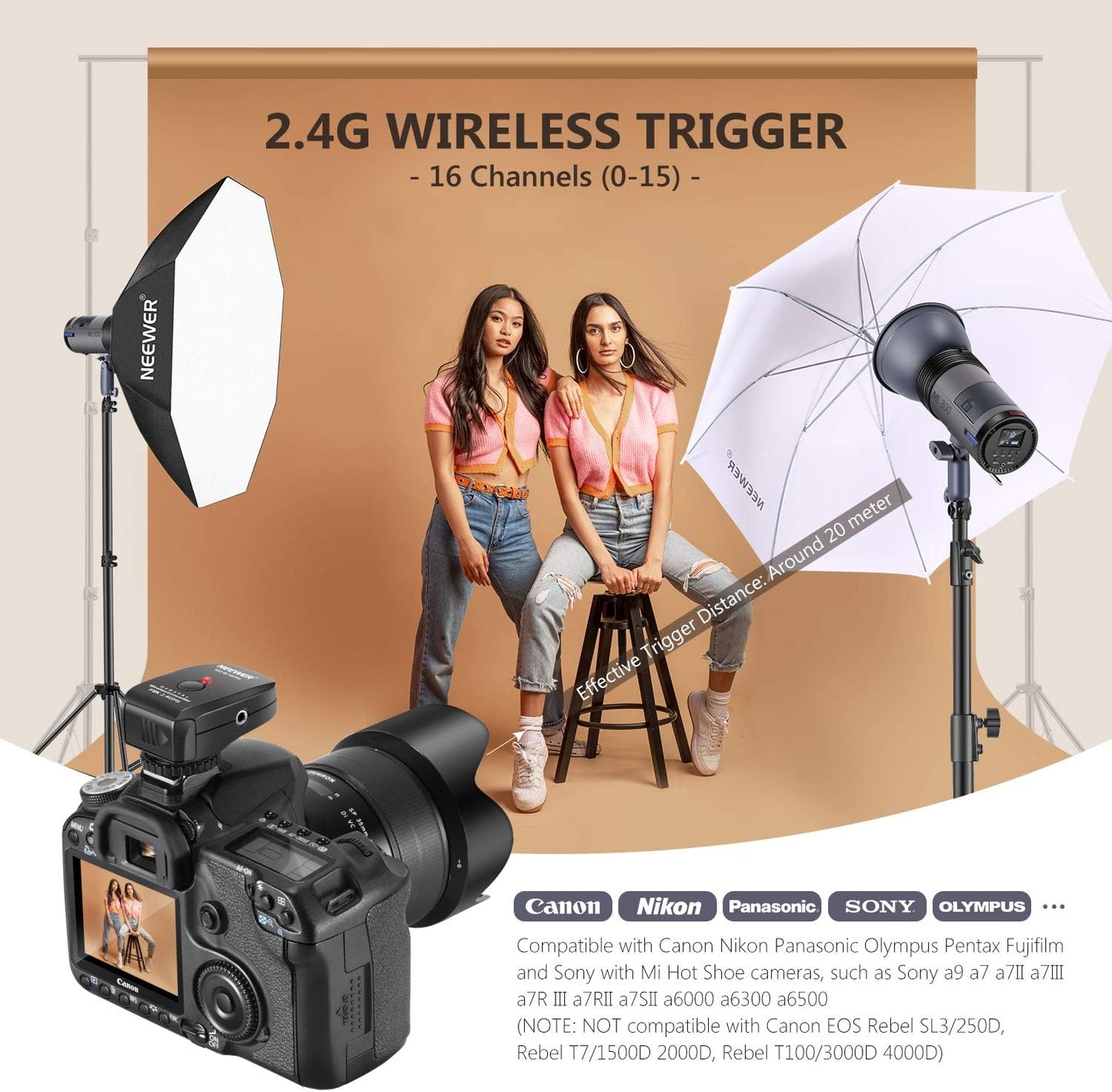 Neewer 10097273 ML300 300W Li-ion Battery Strobe Flash