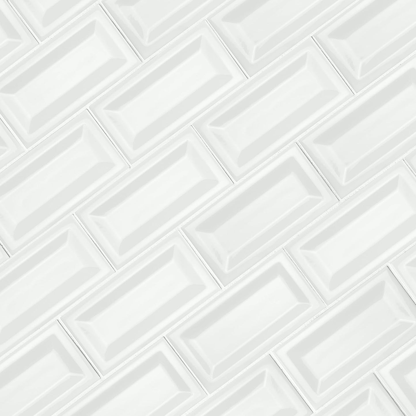 MSI AMZ-PT-00209 Ceramic Beveled Subway Tile Sample