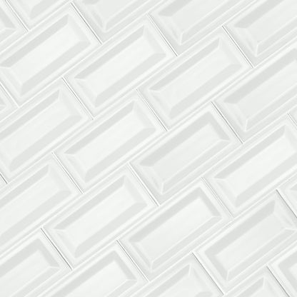 MSI AMZ-PT-00209 Ceramic Beveled Subway Tile Sample