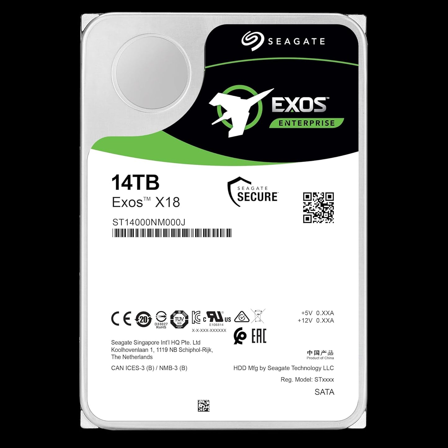 Seagate ST14000NM000J Exos X18 14TB 7200RPM SATA HDD