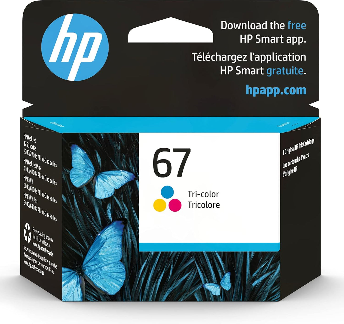 HP 3YM55AN#140 67 Tri-Color Ink Cartridge