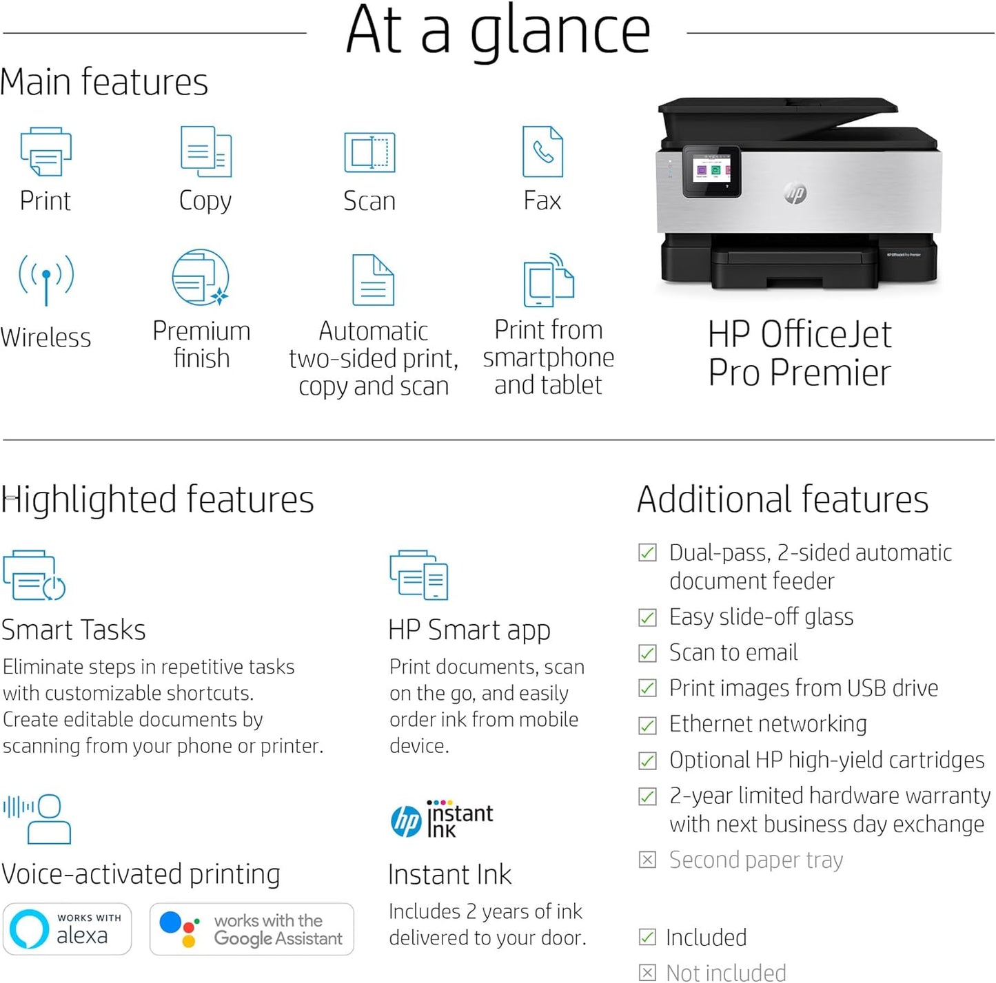 HP OfficeJet Pro Premier: Wireless All-in-One with 2 Years Ink