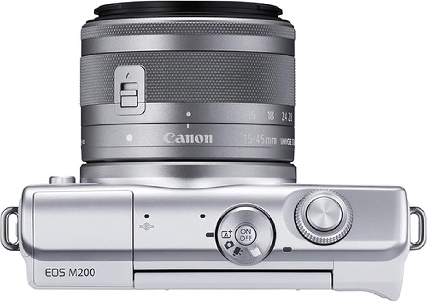 Canon EOS M200 (White) Mirrorless Camera Bundle (Renewed)