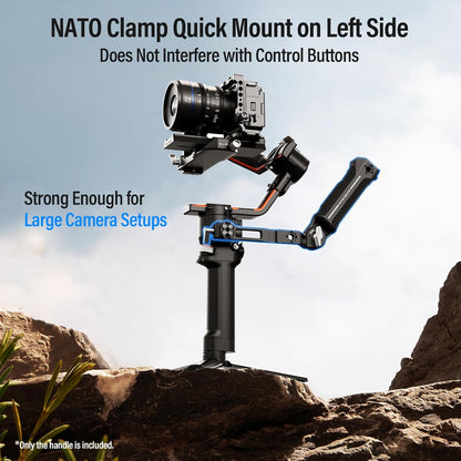 Sirui Sling Handgrip Adjustable NATO Clamp, DJI Gimbal Accessory