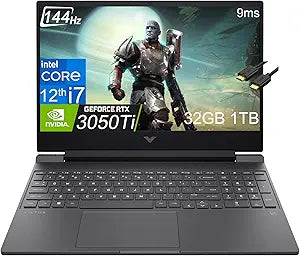 HP Victus 15t 15.6" FHD 144Hz RTX 3050 Ti Gaming Laptop