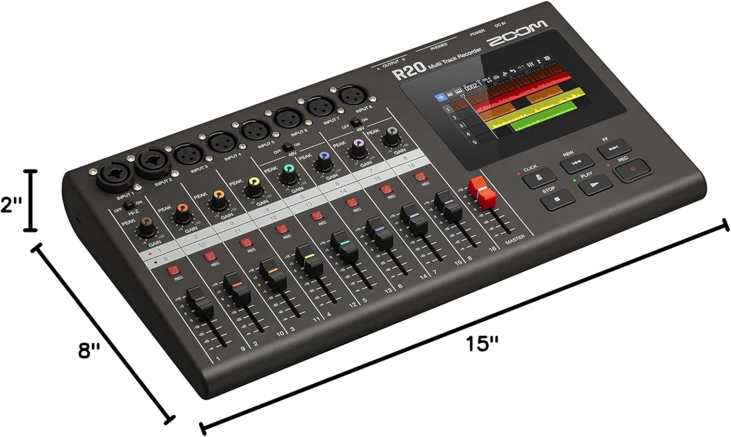 Zoom R20 16-Track Digital Recorder/Interface