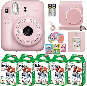 Fujifilm Instax Mini 12 Blossom Pink Film Bundle