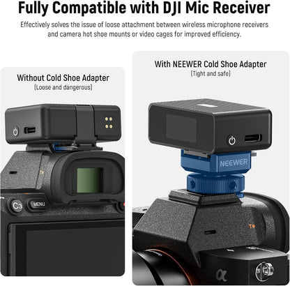 Neewer 10103114 Cold Shoe Mic Mount Adapters 2-Pack