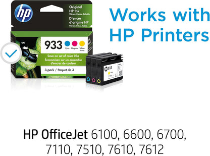 HP N9H56FN 933 CMY Original Ink Cartridges