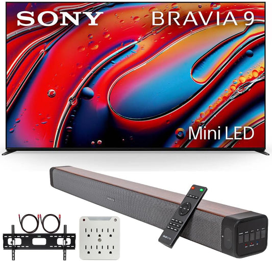 Sony E2SNK85XR90 85" BRAVIA 9 QLED 4K HDR Smart TV Bundle