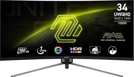 MSI MAG345CQR 34" UWQHD 180Hz Curved Monitor