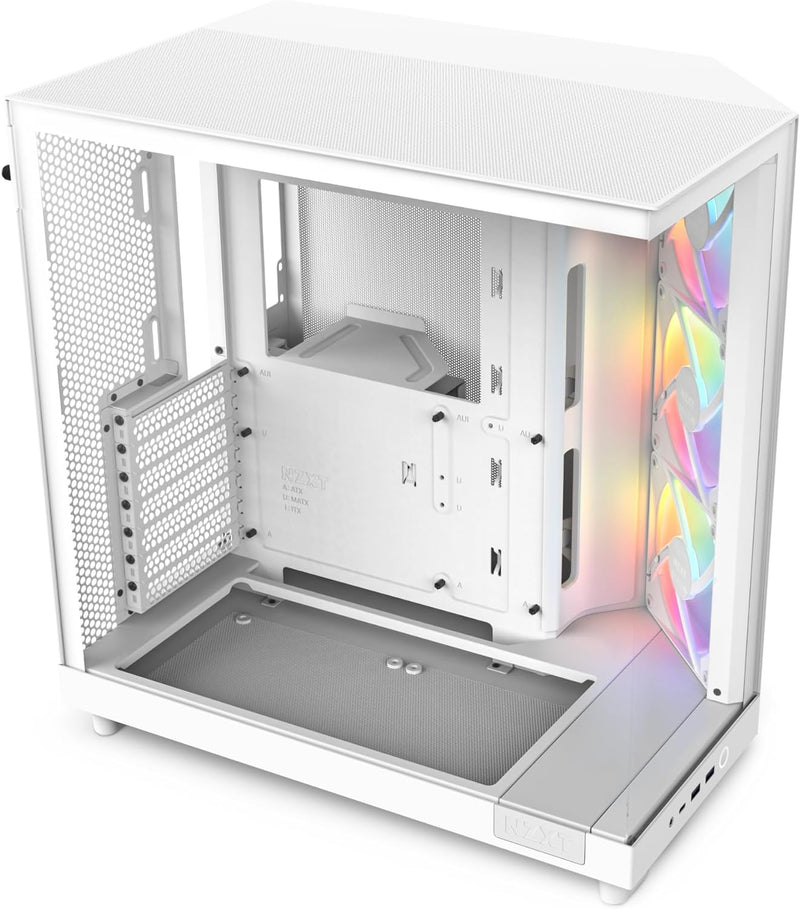 NZXT CC-H61FW-R1 H6 Flow RGB Mid-Tower Case White — main product image