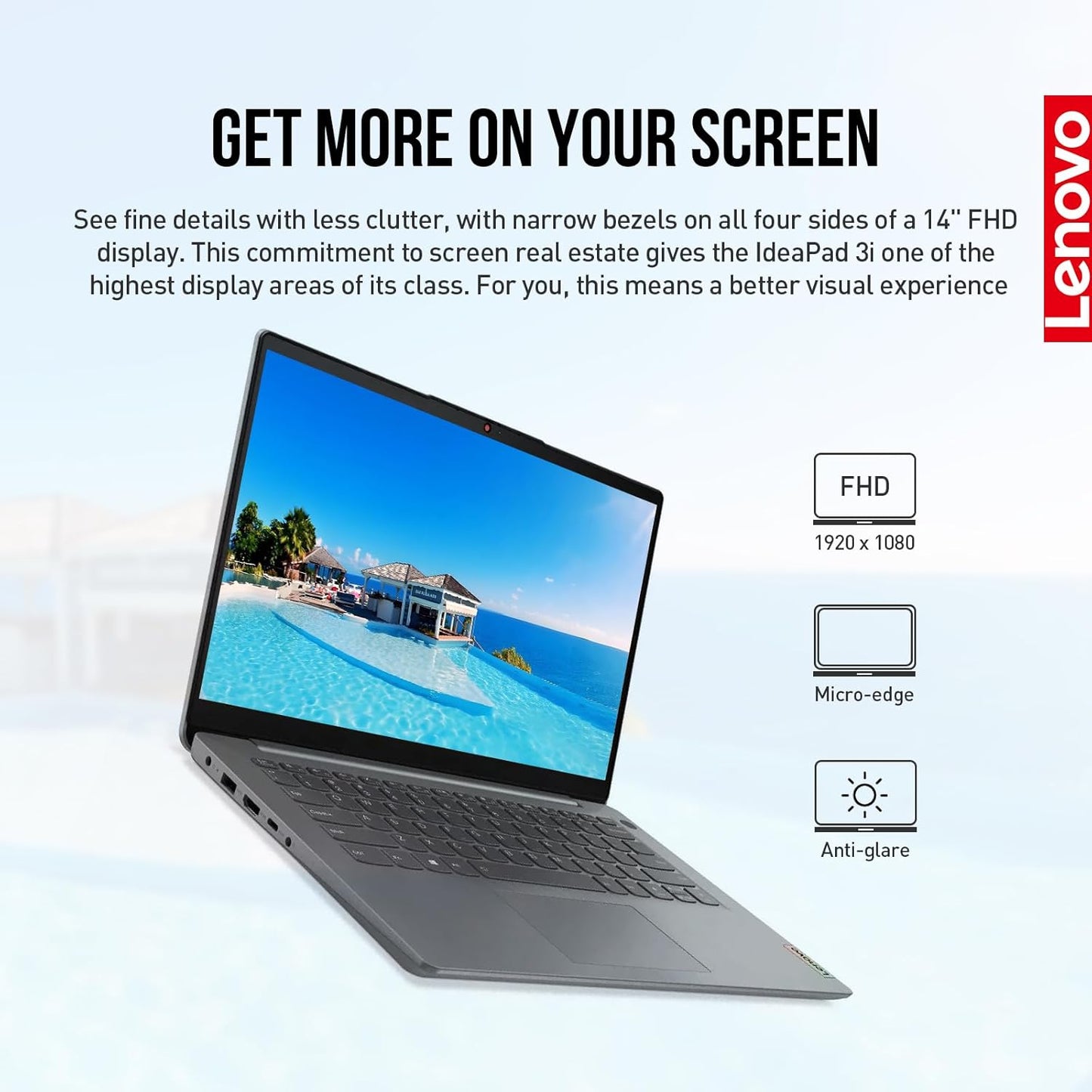 Lenovo IdeaPad 3i 14" FHD Student Business Laptop