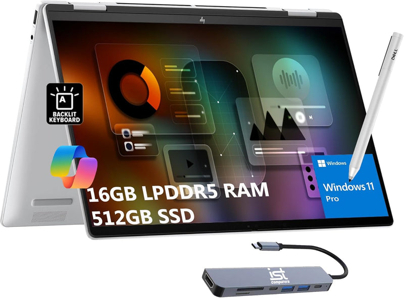 HP HP Envy x360 AMD Ryzen 5 Touchscreen 2-in-1 Laptop — main product image