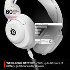 SteelSeries 61674 Arctis Nova 5P Wireless Gaming Headset - White