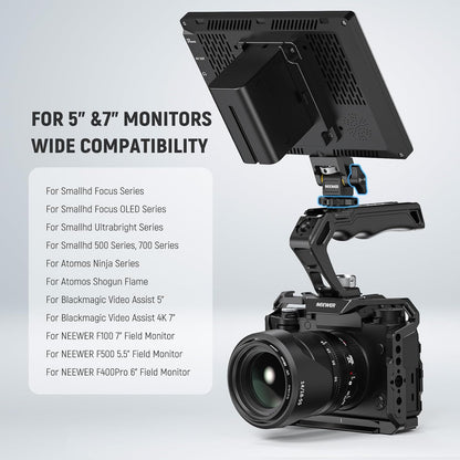 Neewer MA006 Camera Monitor Mount Cold Shoe Swivel Tilt