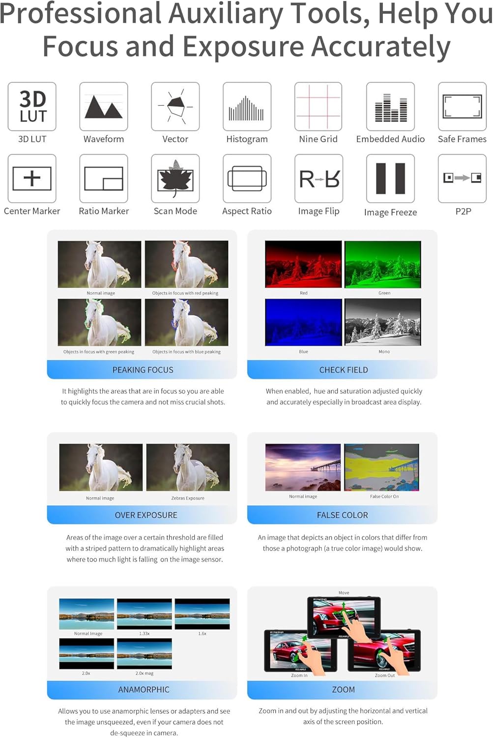 FEELWORLD F5 Prox - 5.5 Inch Touchscreen Camera Monitor