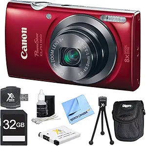 Canon PowerShot ELPH 160 20MP Digital Camera with 32GB Bundle