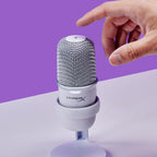 HyperX 519T2AA SoloCast USB Condenser Gaming Microphone - White