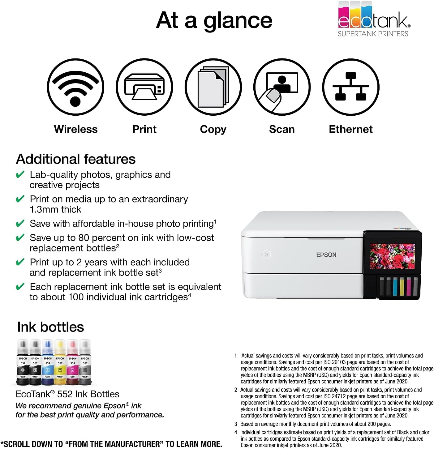 Epson ET-8500 EcoTank Photo Wireless All-in-One Printer