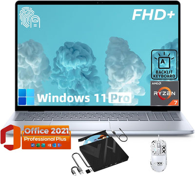 Dell Inspiron 16 Laptop, Ryzen 7, 64GB RAM, 4TB SSD, Win 11 Pro