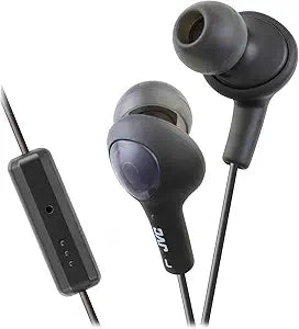 JVC HAFR6B Gumy Plus Black In-Ear Headphones — main product image