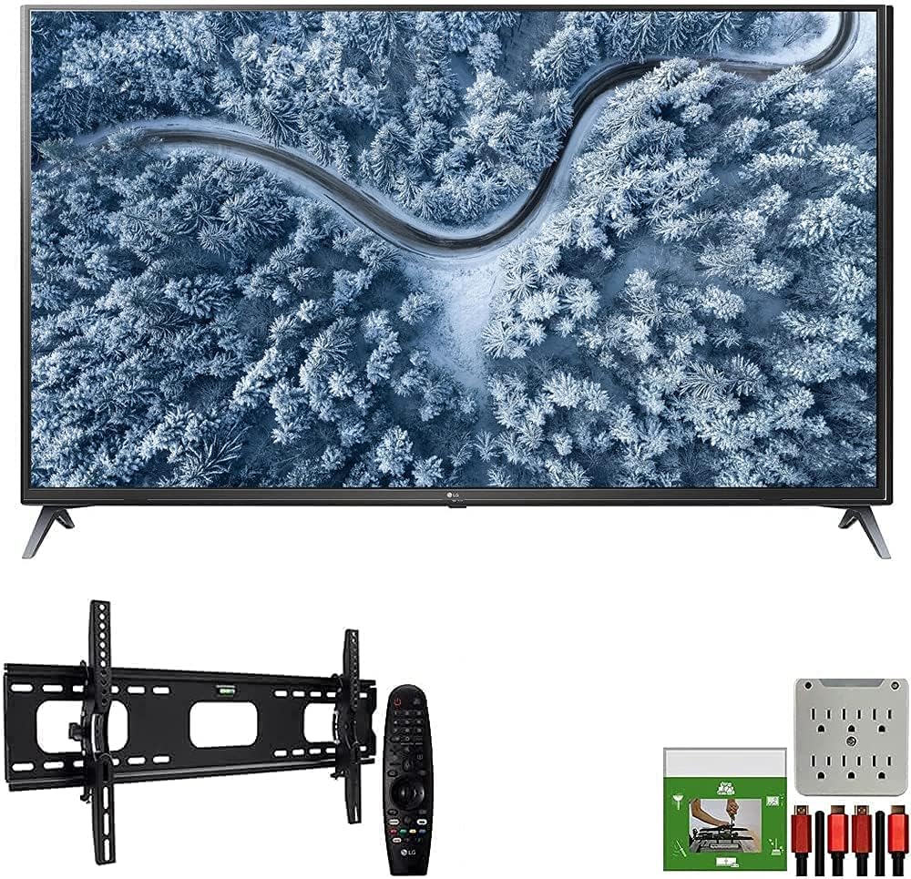 LG E23LG75UP7070PUD 75" 4K UHD Smart TV Bundle