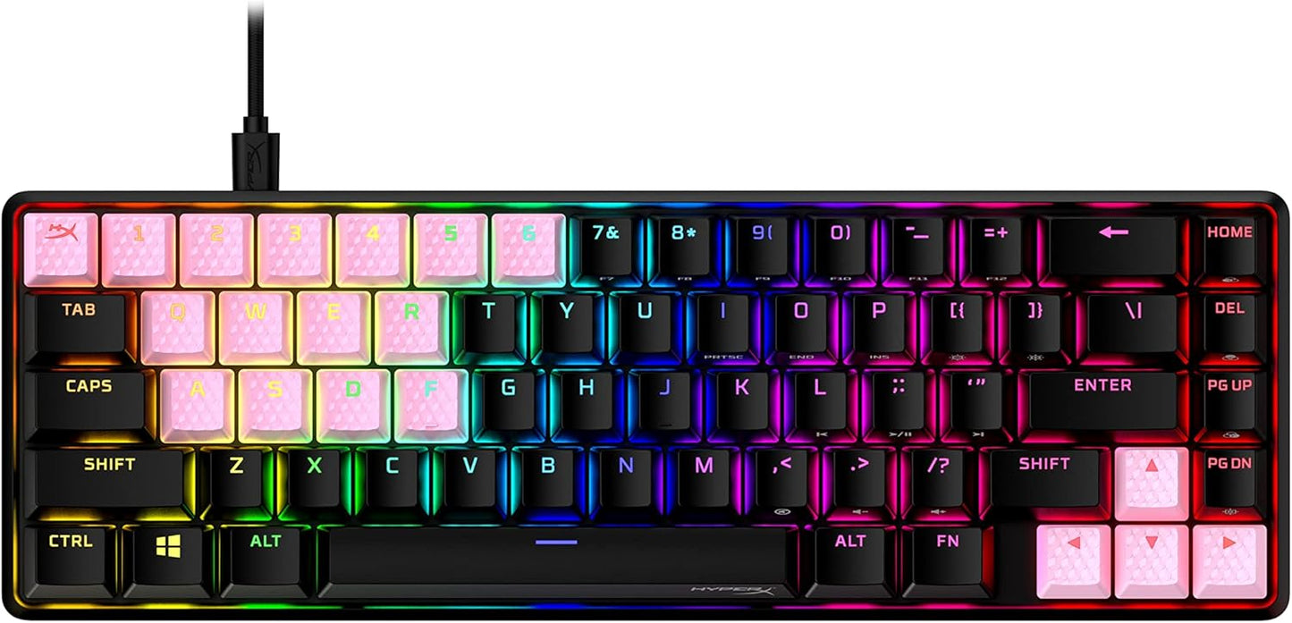 HyperX Rubber Keycaps Pink Gaming Accessory Kit