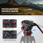 Neewer GM006 Heavy Duty Video Tripod Fluid Head with QR Plate