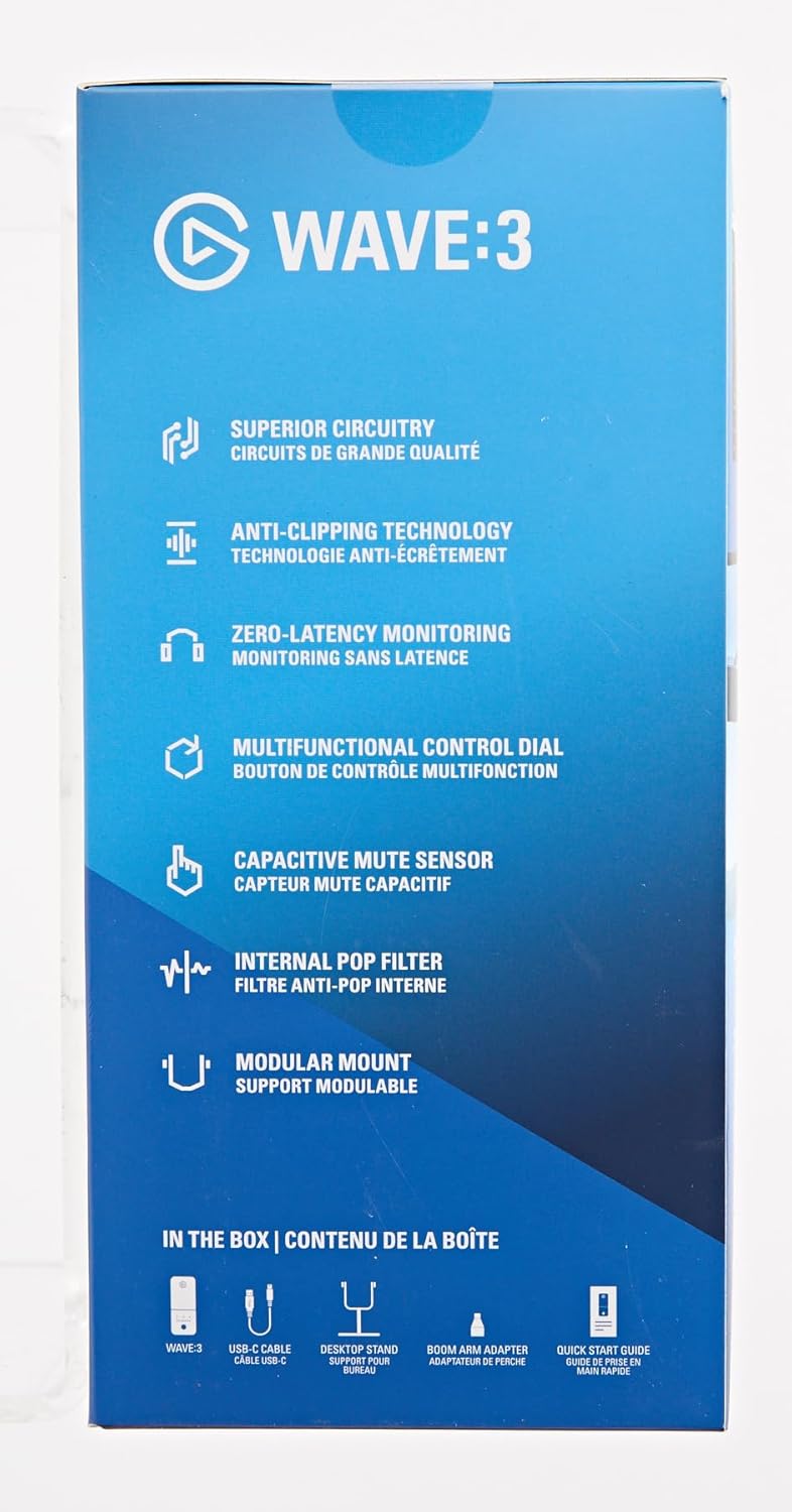 Elgato Wave:3 Premium USB Condenser Microphone Streaming