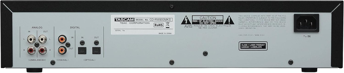 Tascam CD-RW900MK2 Professional Rackmount CD Recorder