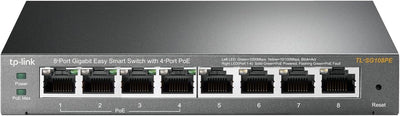 TP-Link TL-SG108PE 8-Port Gigabit PoE Easy Smart Switch