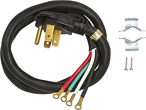 GE WX09X10037 4ft 50 AMP 4-Wire Power Cord