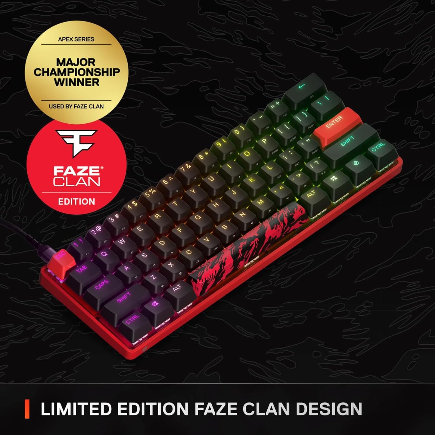 SteelSeries 64853 Apex 9 Mini Faze Clan Edition Keyboard