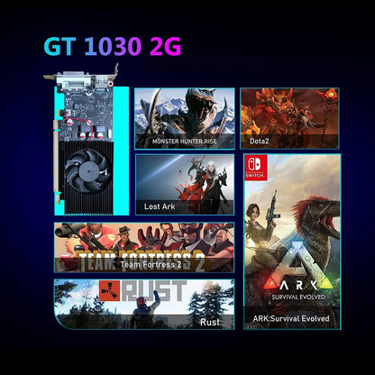 HP Core i5 RGB Gaming PC Desktop GT 1030