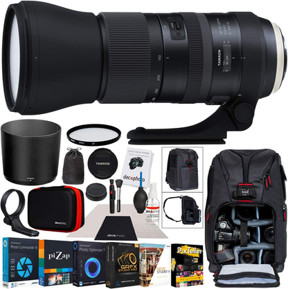 Tamron E11TM150600VCCN SP 150-600mm Canon EF Lens Bundle