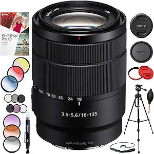 Sony E81SNSEL18135 18-135mm E-Mount Lens Bundle