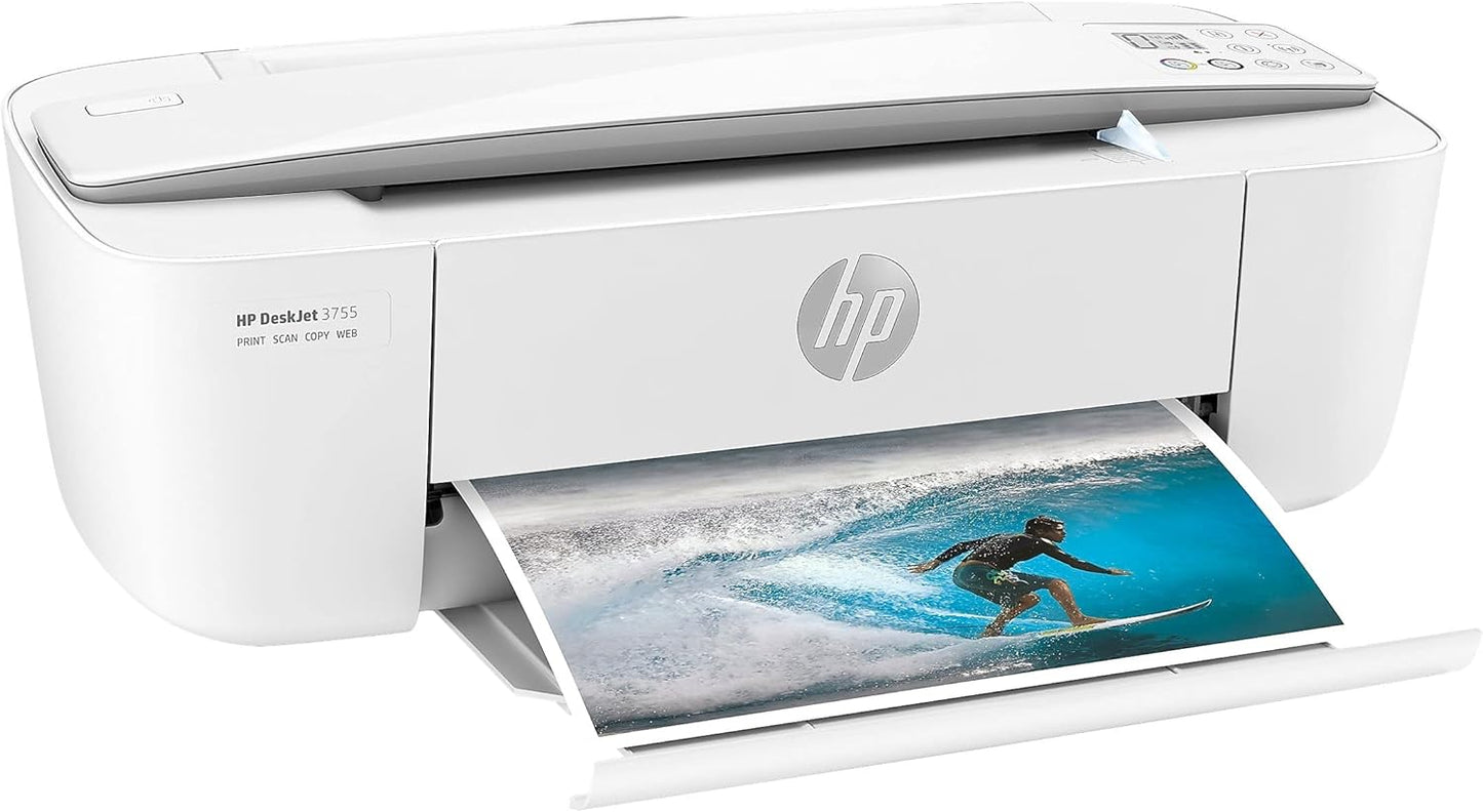 HP DJ 3755 white DeskJet Wireless All-in-One Printer