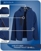 Spyder B SPYDER S SHELL JKT Boys' Water Resistant Softshell Jacket